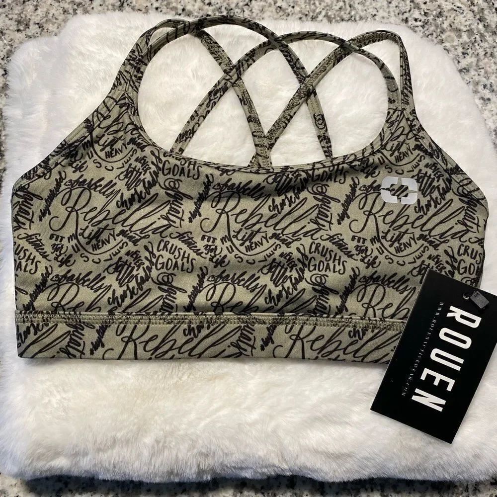 NWT Rouen Crush Goals sports Bra. Size XS.